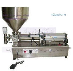 ماكينة تعبئة السوائل فى ازايز بولي ايثيلين والأدوية السائله والكحول الطبى فى عبوات